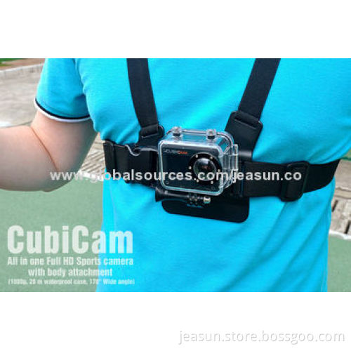 5MP Black 50-meter Waterproof High-definition Action Camcorder with 800mAh Capacity